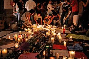 A candlelight vigil in Cuernavaca in March held for victims of growing violence in the drug war