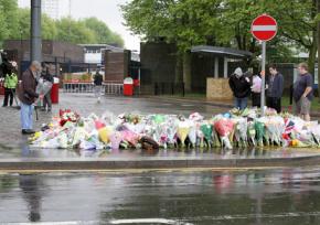 A memorial to the victim killed in Woolwich